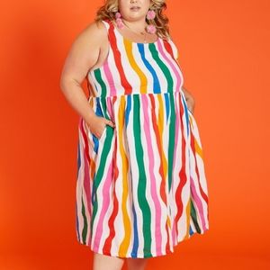 Nooworks Naomi  salvation stripe dress